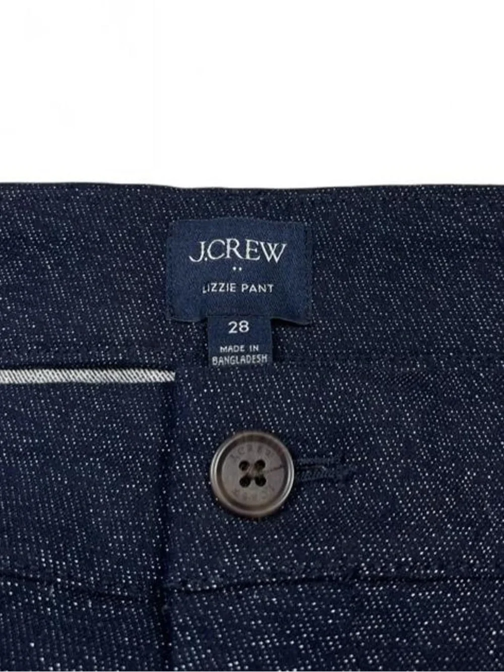 NWT! J. Crew Lizzie Pant Sparkle Blue Wide Leg Navy Blue Women’s Size 28 L30